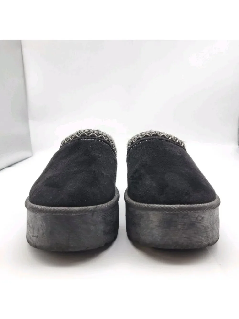 Olivia & Kate Stormy Platform Slippers Clogs Shoes Black Girls SZ 12